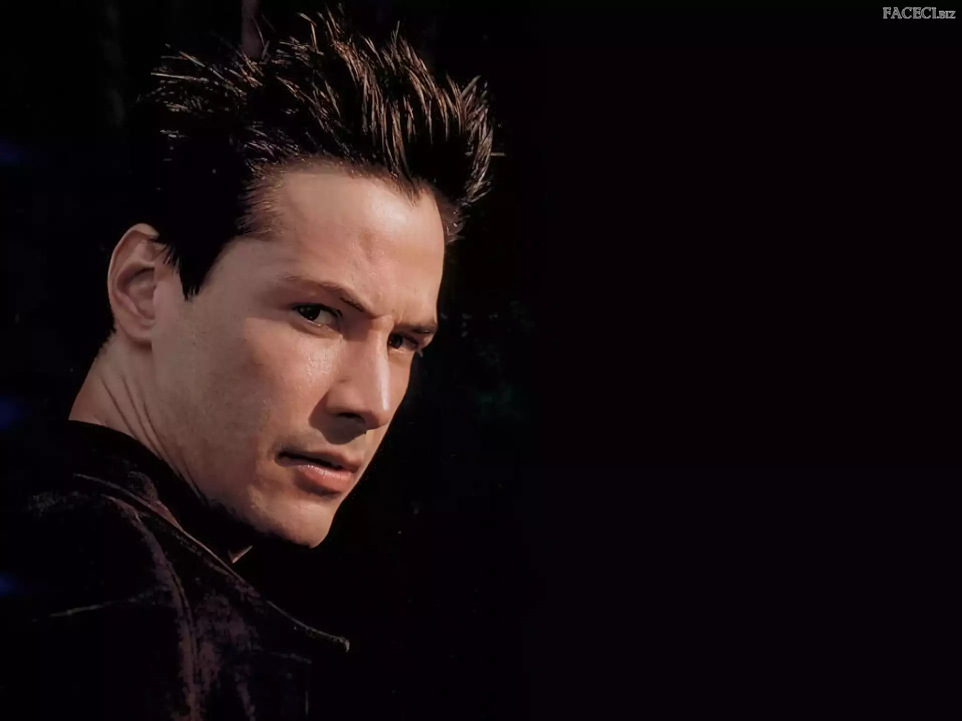 Keanu Reeves, ciemne oczy